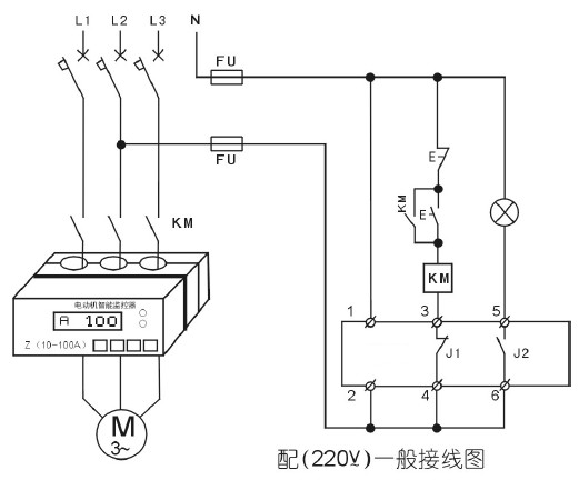 電動機保護(hù)器接線圖